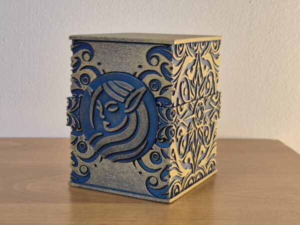 Solaris Deck box - MTG, Lorcana, Onepiece, Pokemon & autres compatible - Personnalisable pour TCG - 125 Cartes Sleevées peinte à la main – Image 2