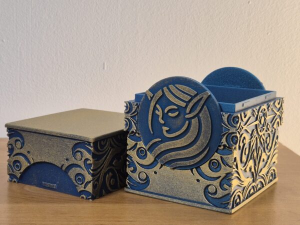 Solaris Deck box - MTG, Lorcana, Onepiece, Pokemon & autres compatible - Personnalisable pour TCG - 125 Cartes Sleevées peinte à la main – Image 5