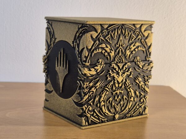 Deck box Abyssal Wrath - Magic: The Gathering - Commander deckbox - Peinte à la Main - Rangement Élégant pour Cartes