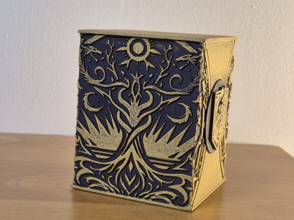 Deck box "Ouroboros Haven" - Elegance and protection with top loader and card rack - Image 4