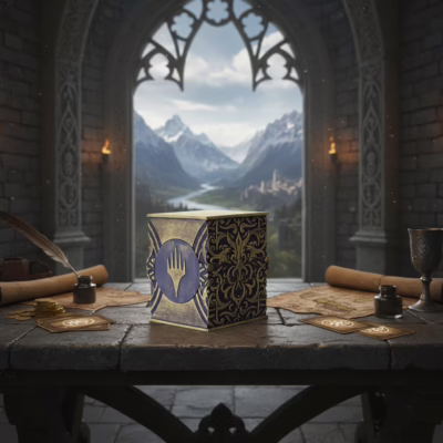 Deckbox Magic: The Gathering - Commander deckbox - Hand-painted - Elegant storage for cards