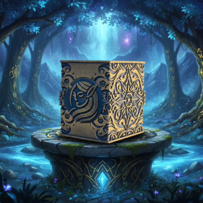 Solaris Deck box - MTG, Lorcana, Onepiece, Pokemon & autres compatible - Personnalisable pour TCG - 125 Cartes Sleevées peinte à la main